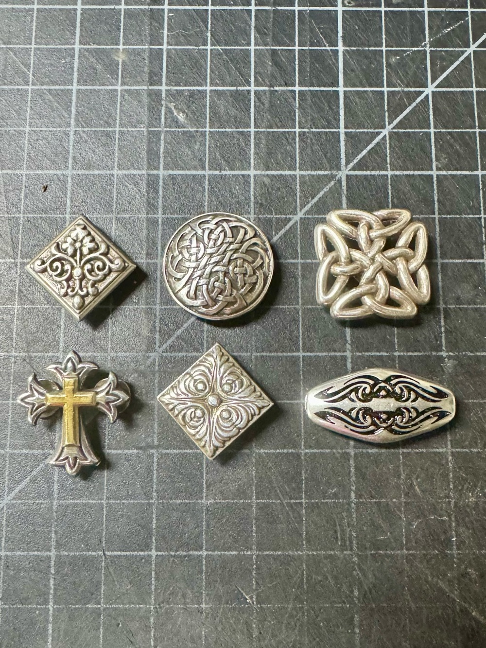 Not for Sale-Mixed Silver-Tone Decorative Metal pieces